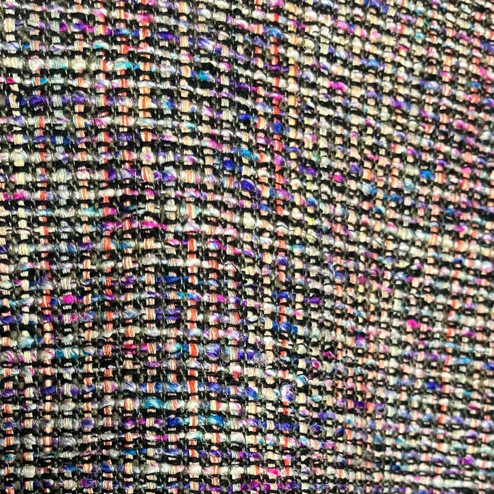 AMBIANCE New York Vintage Tweed Silk Women’s Blazer Jacket multicolor size M - Picture 13 of 14